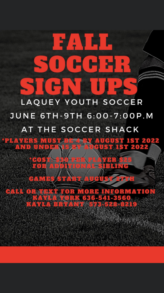 Fall Soccer Youth League Signups